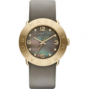 Bracelet de montre Marc by Marc Jacobs MBM1287 / MBM1140 Cuir Gris 20mm