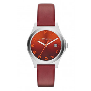 Bracelet de montre Marc by Marc Jacobs MBM1322 Cuir Rouge 14mm