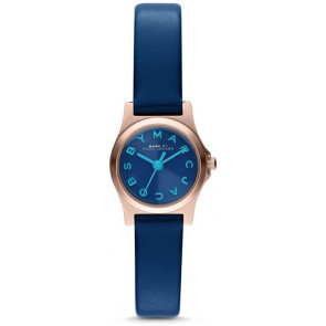 Bracelet de montre Marc by Marc Jacobs MBM1327 Cuir Bleu 10mm