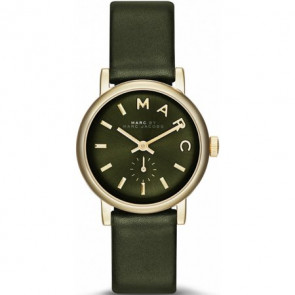 Bracelet de montre Marc by Marc Jacobs MBM1330 Cuir Olive verte 14mm