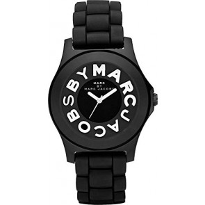 Bracelet de montre Marc by Marc Jacobs MBM4006 Silicone Noir 20mm