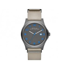 Bracelet de montre Marc by Marc Jacobs MBM5061 Cuir Gris 22mm