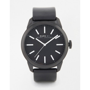 Bracelet de montre Marc by Marc Jacobs MBM5092 Cuir Noir 22mm
