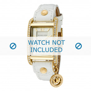 Bracelet de montre Michael Kors MK2213 Taylor Cuir Blanc 18mm