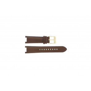 Michael Kors bracelet de montre MK2249 Cuir Brun 20mm + coutures brunes
