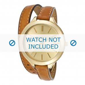 Bracelet de montre Michael Kors MK2256 / MK2275 Cuir Cognac 12mm