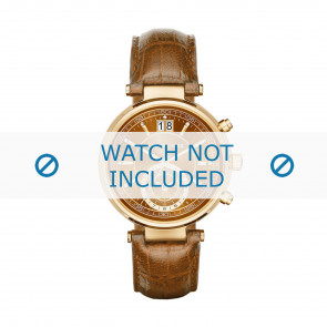 Bracelet de montre Michael Kors MK2424 Cuir croco Cognac 12mm