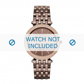 Bracelet de montre Michael Kors MK3416 Acier Brun 20mm