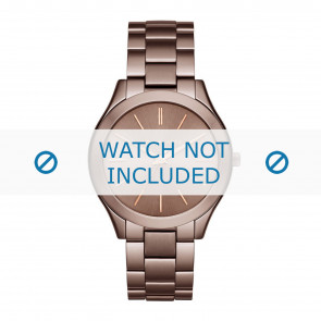 Bracelet de montre Michael Kors MK3418 Acier Brun 20mm