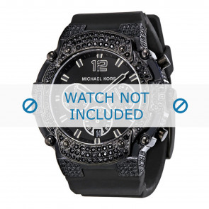 Michael Kors bracelet de montre MK5510 Caoutchouc Noir