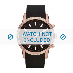 Bracelet de montre Michael Kors MK8244 Caoutchouc Noir 22mm