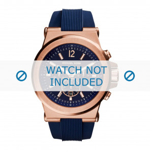 Bracelet de montre Michael Kors MK8295 Caoutchouc Bleu 13mm
