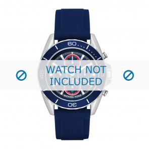 Bracelet de montre Michael Kors MK8486 Caoutchouc Bleu 22mm