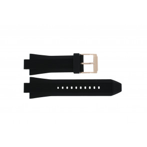 Bracelet de montre Michael Kors MK8184 Caoutchouc Noir 13mm