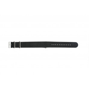 Bracelet de montre Universel UG13 Cuir Noir 20mm
