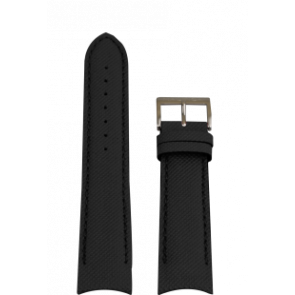 Nautica klockarmband A15102G / A24520G / N16553G Silikon Svart 22mm + sömmar svart