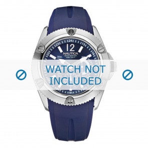 Nautica bracelet de montre A19000 Caoutchouc Bleu