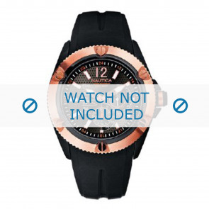 Nautica bracelet de montre A20032 Caoutchouc Noir