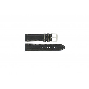 Festina bracelet de montre F16101/C Cuir Noir 22mm + coutures blanches