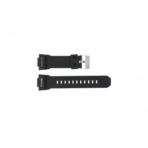 Casio bracelet de montre GLX-150-1W En caoutchouc Noir 16mm 