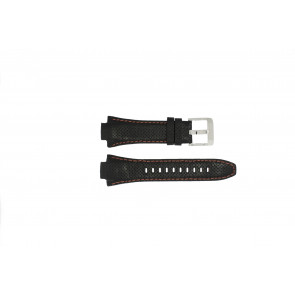Bracelet de montre Seiko 7L22-0AE0-XL / 4KG8JZL Cuir Noir 15mm
