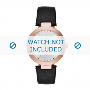 DKNY bracelet de montre NY-2468 Cuir Noir 18mm 