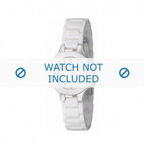 DKNY bracelet de montre NY4886 Broadway Céramique Blanc 14mm 