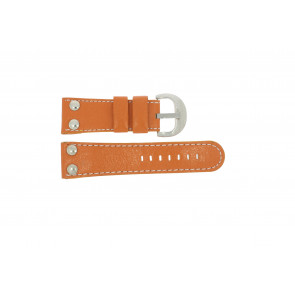 Bracelet de montre Universel OVR-ORANJE-28MM Cuir Orange 28mm