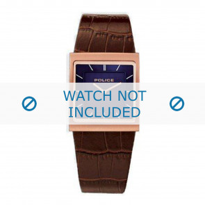 Police bracelet de montre 10849M Cuir Brun 28mm