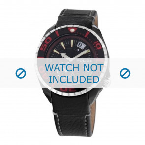 Bracelet de montre Police 11182JSB-02 / 11182JS-04 Cuir Noir 22mm