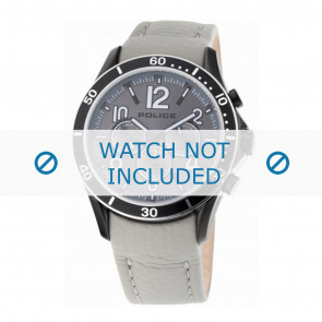 Police bracelet de montre 12738JSBS-13 Cuir Gris + coutures grises