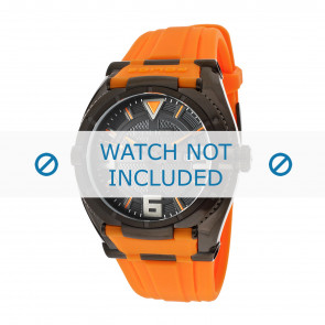 Bracelet de montre Police PL.13093JSB/02A Caoutchouc Orange 24mm