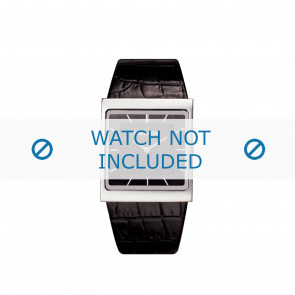 Police bracelet de montre PL-10849M Cuir Noir 28mm