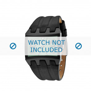 Police bracelet de montre 13420JS-05B Cuir Noir