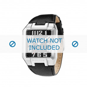 Police bracelet de montre PL-13751JS/02 Cuir Noir