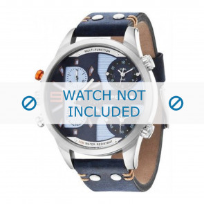 Police bracelet de montre PL.14374JS-03 Cuir Bleu