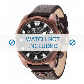 Bracelet de montre Police PL.14473JSQBZ-02 Cuir Brun 24mm