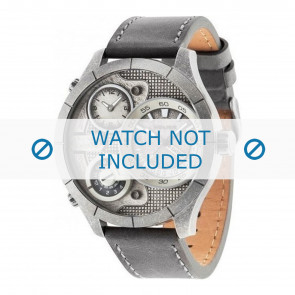 Police bracelet de montre PL.14638XSQS-04 Cuir Gris + coutures grises