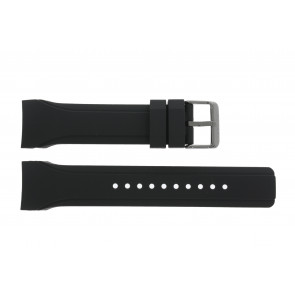 Bracelet de montre Pulsar VD53-X054 / PT3193X1 / PT3197X1 / PT3199X1 Caoutchouc Noir 24mm