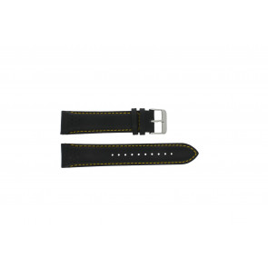 Bracelet de montre Pulsar VK63-X001 / PU2007X1 / PP077X Cuir Noir 22mm