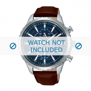 Bracelet de montre Pulsar VR43-X001 / PS042X Cuir Brun 20mm
