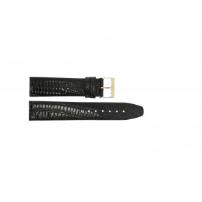 Bracelet de montre 611.01.10 Lizard Grain Cuir Noir 10mm
