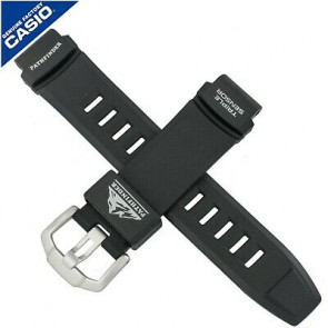 Casio bracelet de montre 10332894 Plastique Noir 18mm 