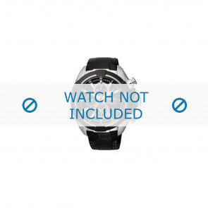 Bracelet de montre Seiko SNAF39P2 / 7T62 0LF0 Cuir Noir 22mm