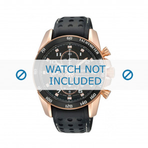 Seiko bracelet de montre SNAE80P1 / 7T62-0KV0 / L01M015P0 / 7T62-0KV006B Cuir Noir 21mm