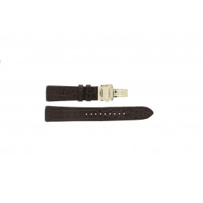 Bracelet de montre Seiko 5D88-0AA0 / SRX004P1 / 4A072JL / 4A071KL Cuir croco Brun 21mm