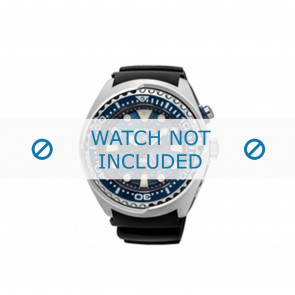 Bracelet de montre Seiko SUN065P1 / 5M85 0AB0 / R01Y011J0 Caoutchouc Noir 24mm
