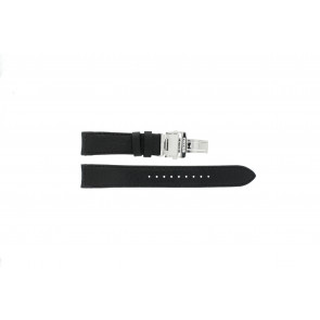 Bracelet de montre Seiko 7D46-0AB0 / SNP015P1 / 4LA8JB Cuir Noir 20mm