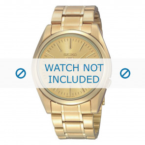 Bracelet de montre Seiko 7S26-01V0 / SNKL48K1 / M0KJ211Y0 Acier Plaqué or 18mm