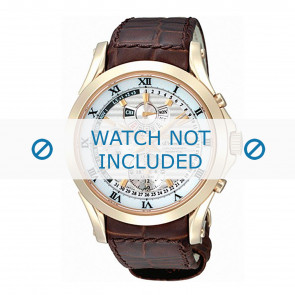 Bracelet de montre Seiko 7T86-0AA0 / SPC054P1 / 4A071KL Cuir Brun 21mm